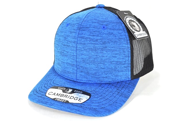 PB-227 TRUCKER SPACE DYE - ROYAL/BLACK
